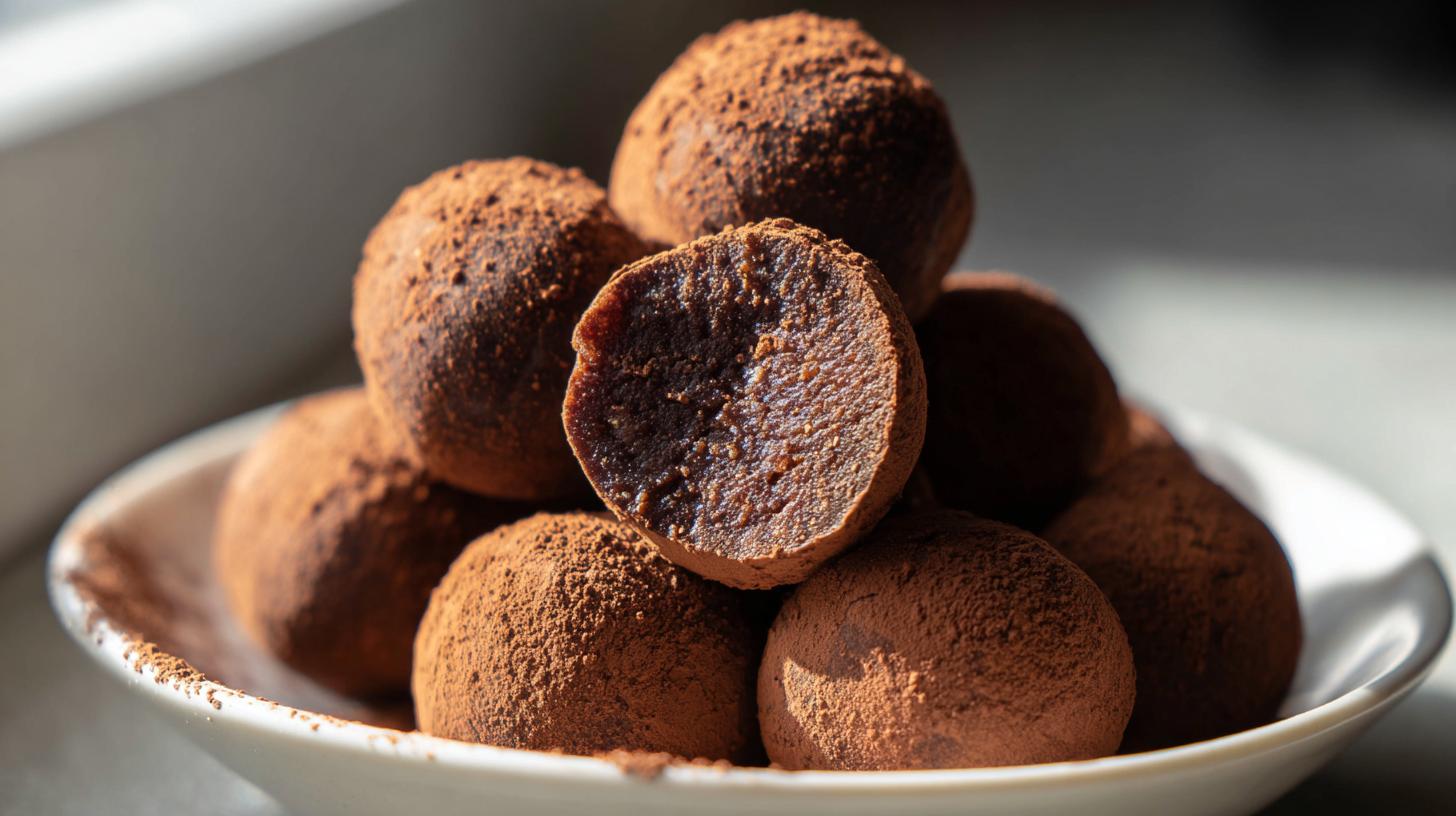 3 ingredient brownie no bake bites