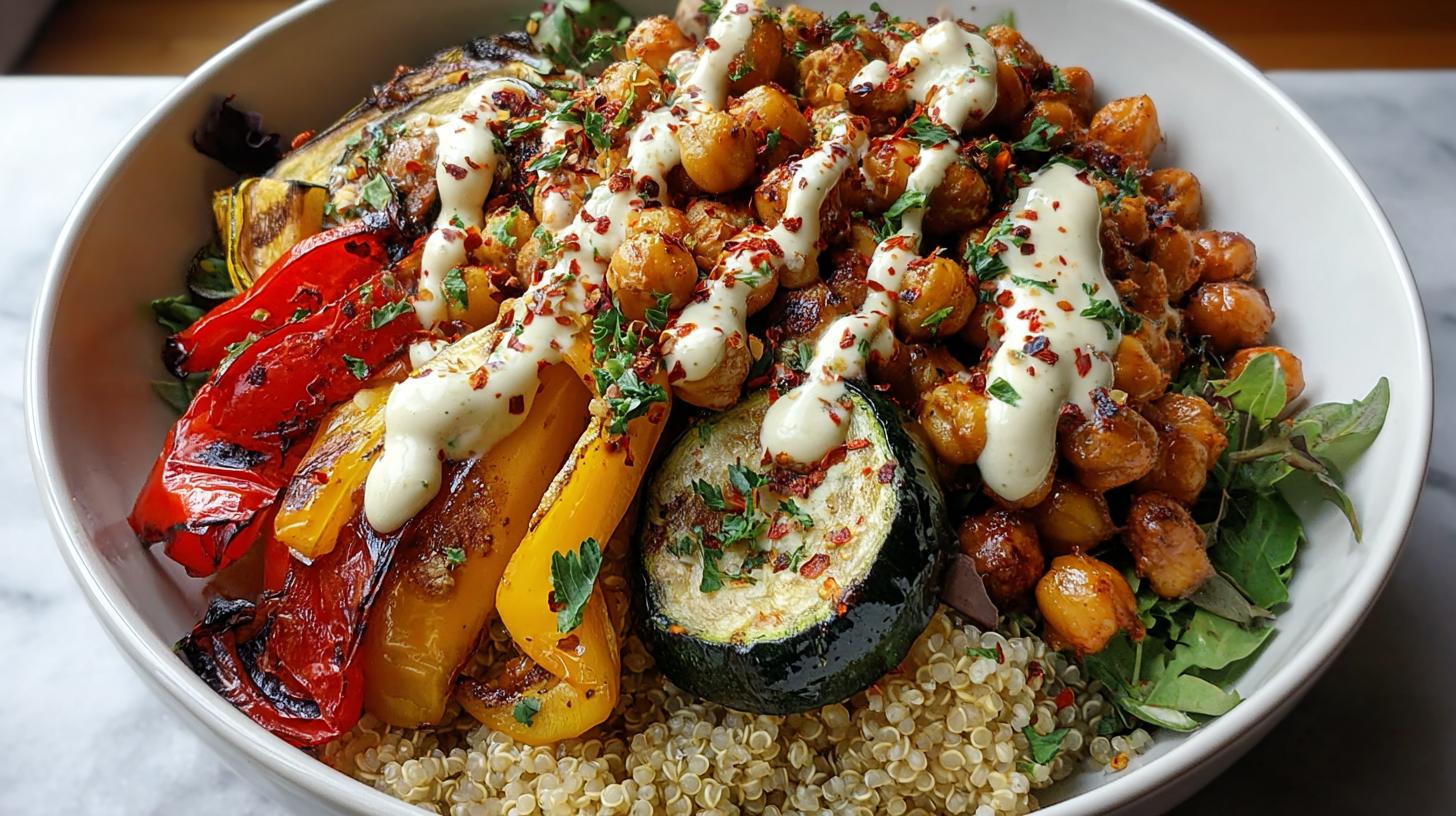 Mediterranean veggie bowl