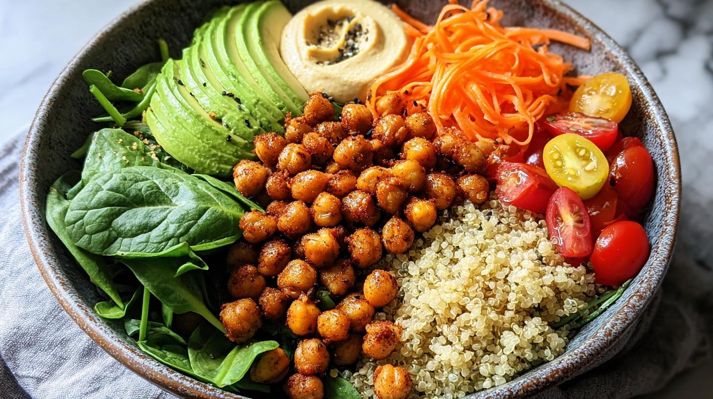 Roasted chickpea bowl