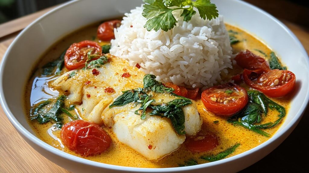 Thai coconut curry fish