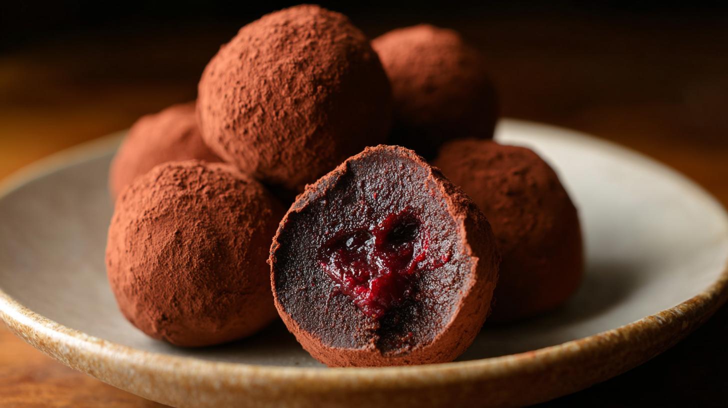 cherry chocolate truffles