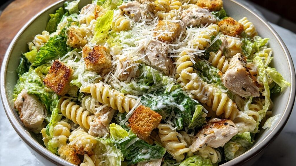 chicken caesar pasta salad