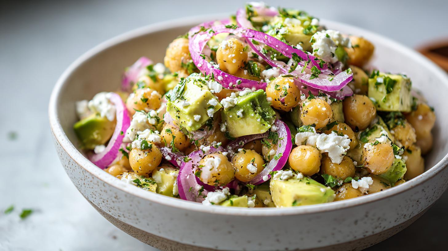 chickpea avocado salad