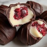 chocolate raspberry truffles