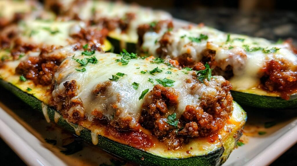 easy stuffed zucchini boats