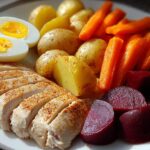 healthy chicken plate
