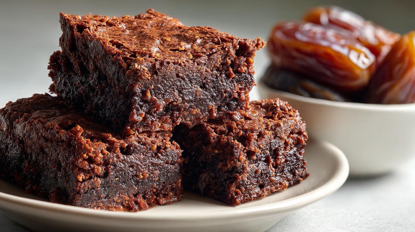 healthy date brownies