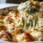 keto chicken alfredo broccoli bake