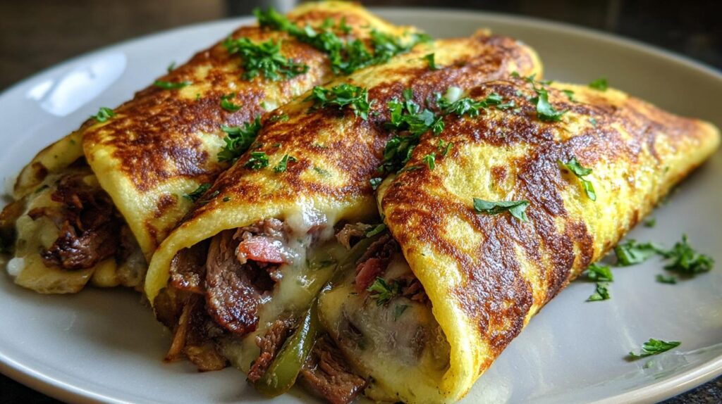 keto philly cheesesteak rolls