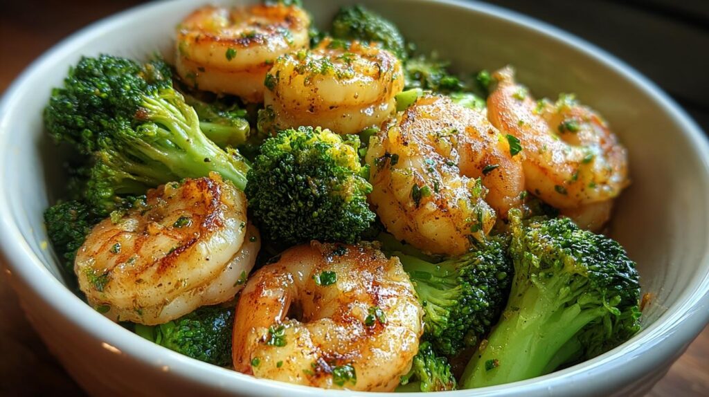 low carb shrimp and broccoli
