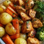 meal prep chicken and veggies