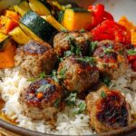 meatballs and rice