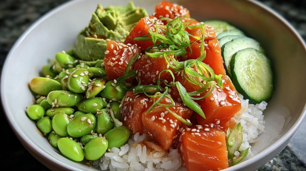 salmon poke bowl