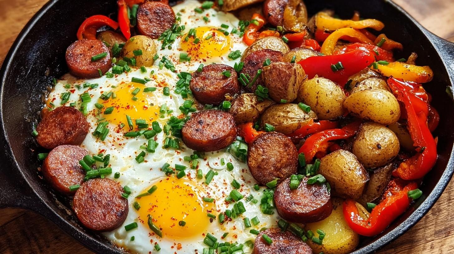 sausage potato egg skillet