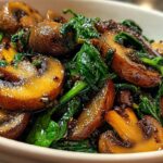 sautéed mushrooms with spinach