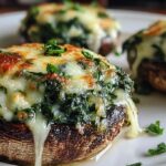 spinach and cheese stuffed portobello mushrooms