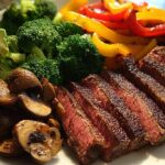 steak dinner plate