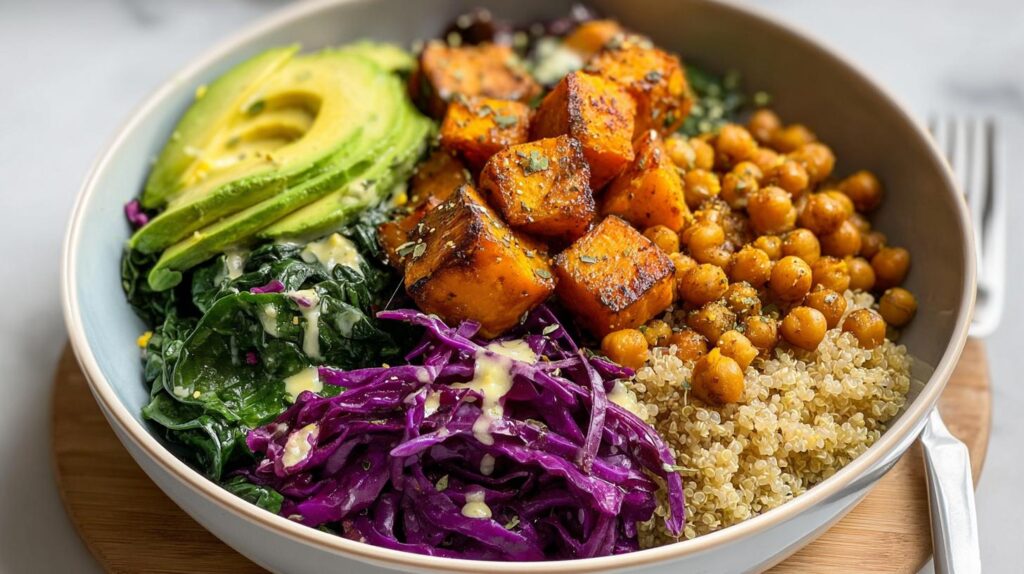sweet potato chickpea bowl