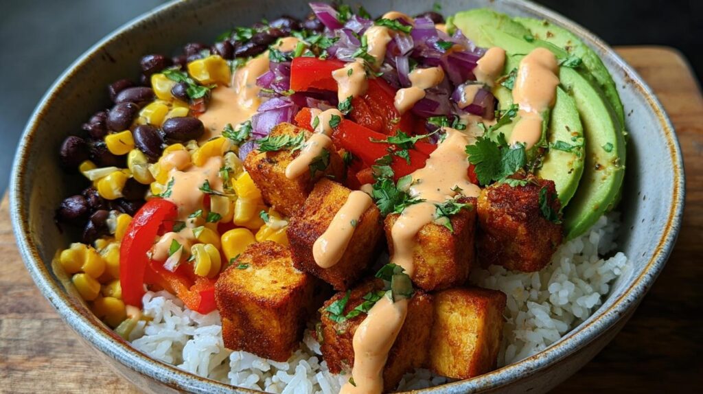 tofu burrito bowl