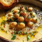 Creamy Garlic Chickpea Soup
