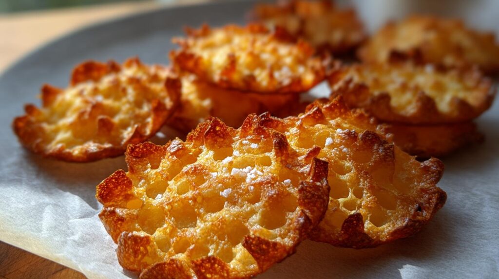 Crispy Cottage Cheese Chips