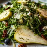 arugula pear salad with brie