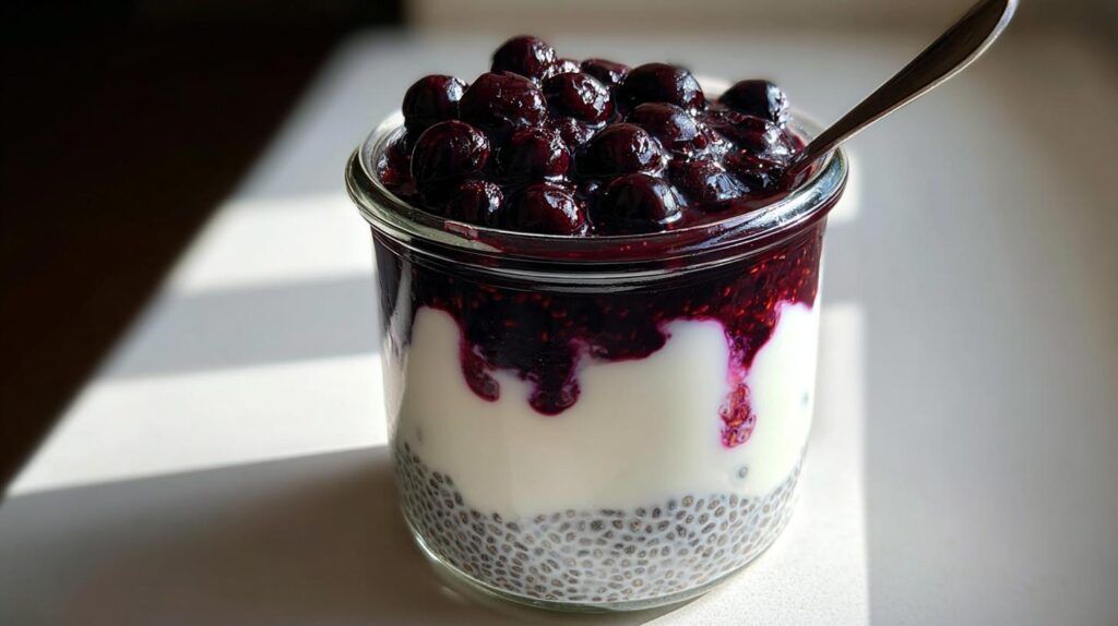 blueberry chia pudding