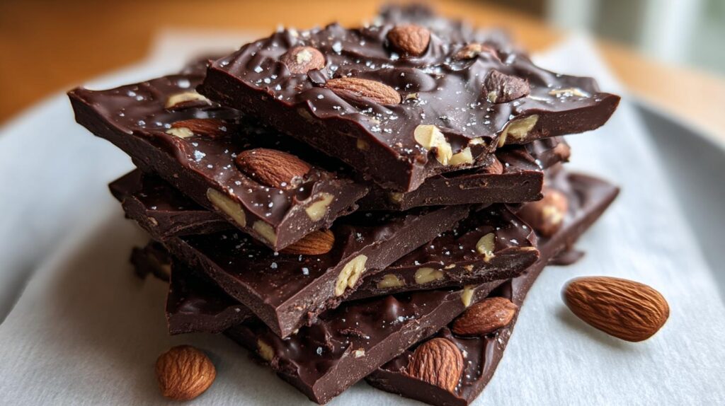chocolate almond protein bark