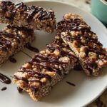 chocolate drizzled granola bars