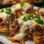 crispy cabbage burger bake