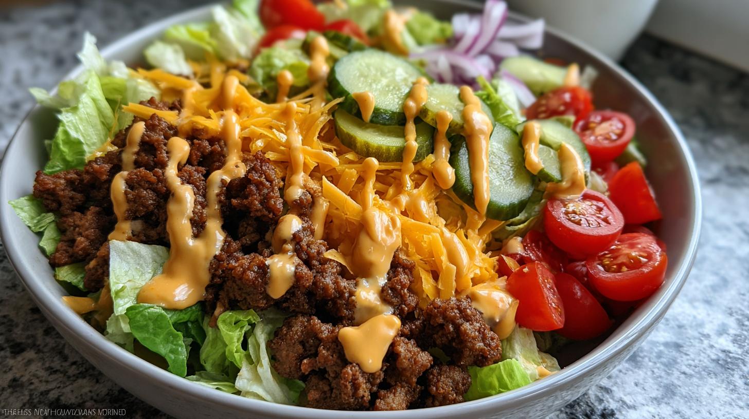 easy big mac bowl