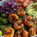 healthy shrimp buddha bowl