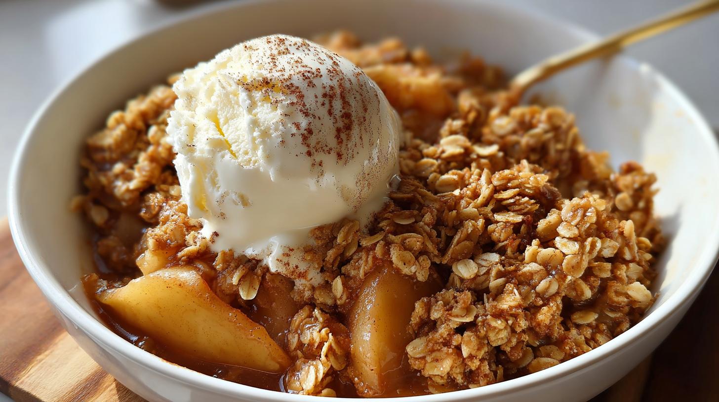 high protein apple crisp
