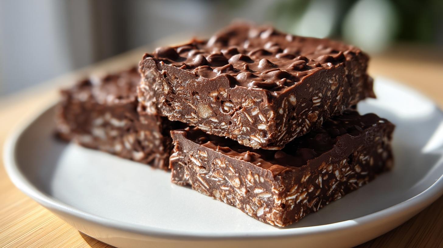 no bake chocolate oat bars