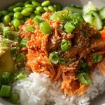 quick spicy salmon bowl