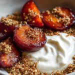 roasted plum yogurt bowl