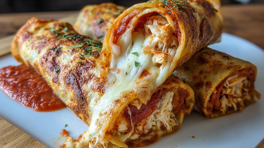 High Protein Pepperoni Pizza Rolls