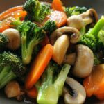 broccoli mushroom carrot stir fry
