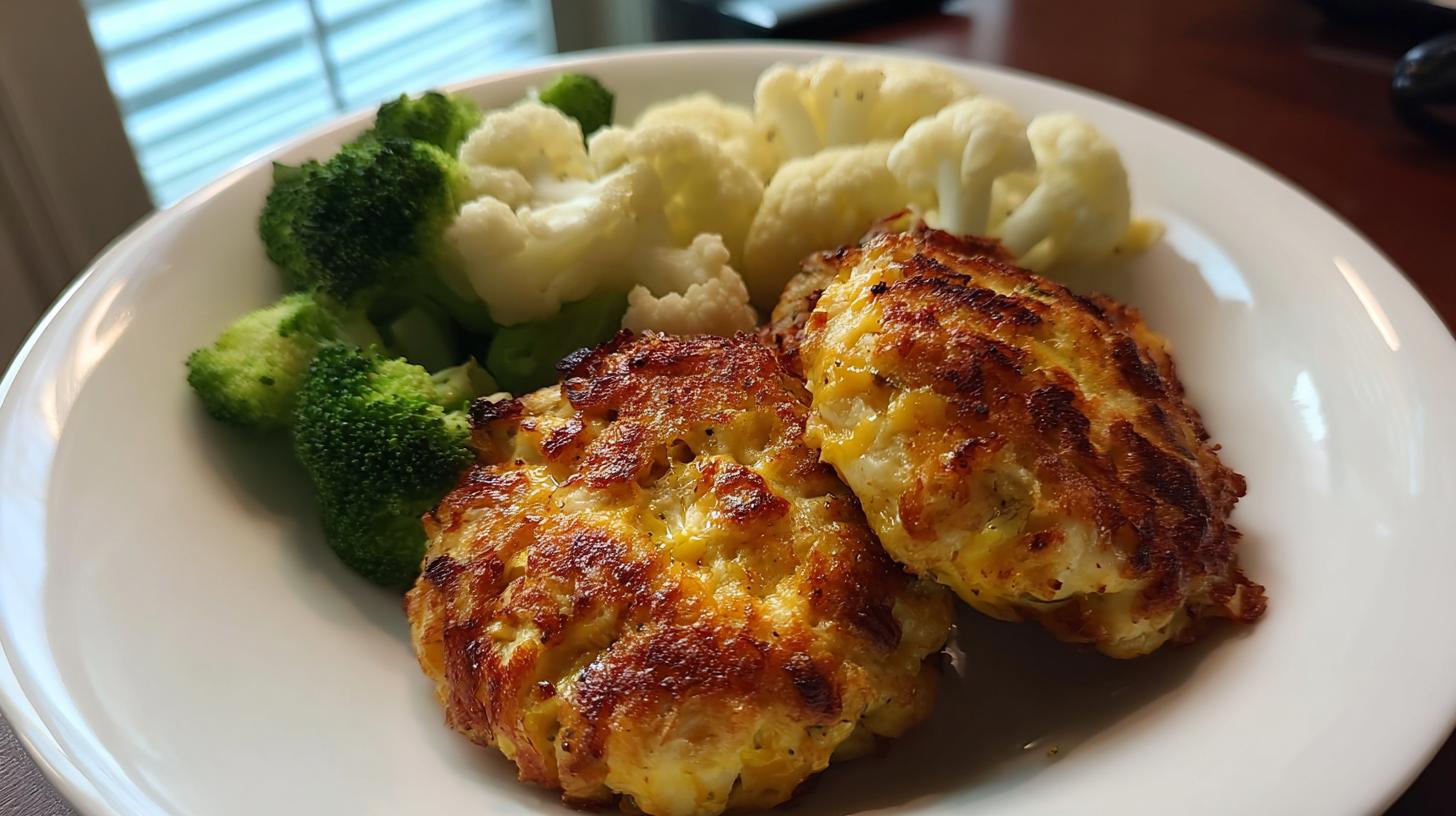 cheesy chicken fritters