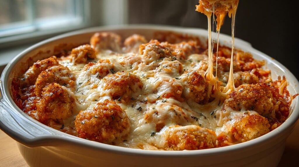 cottage cheese chicken parm bowl