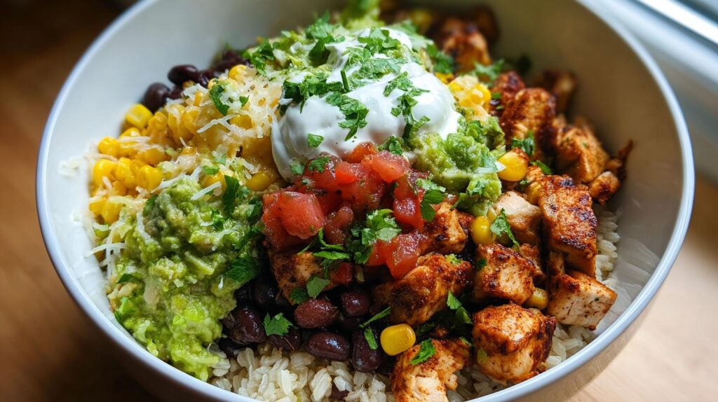 healthy burrito bowl recipe