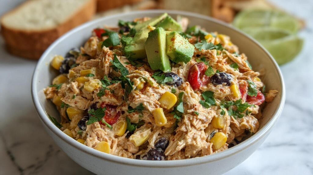 high protein southwest chicken salad