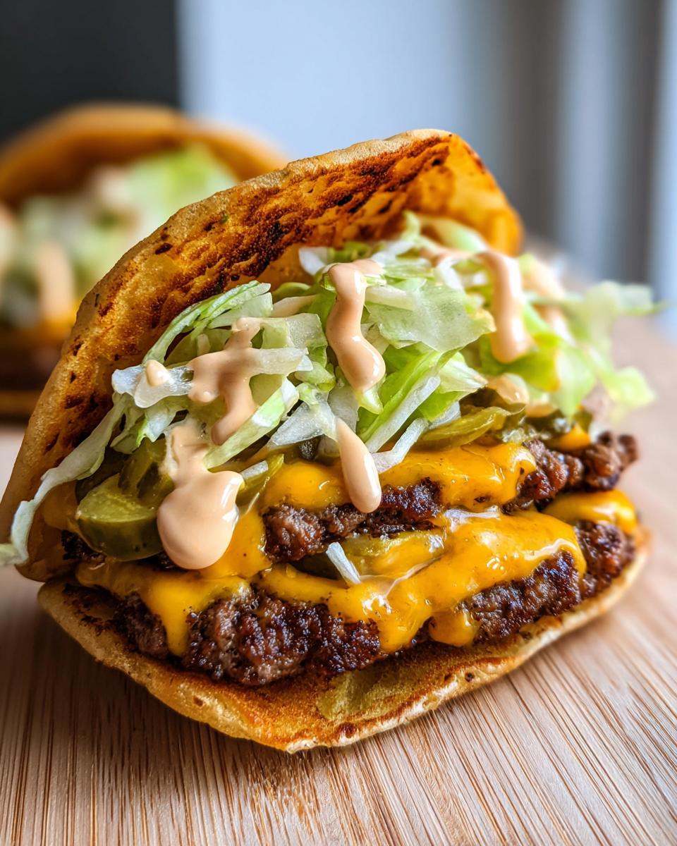 keto big mac smash burgers