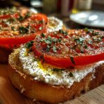 tomato ricotta toast