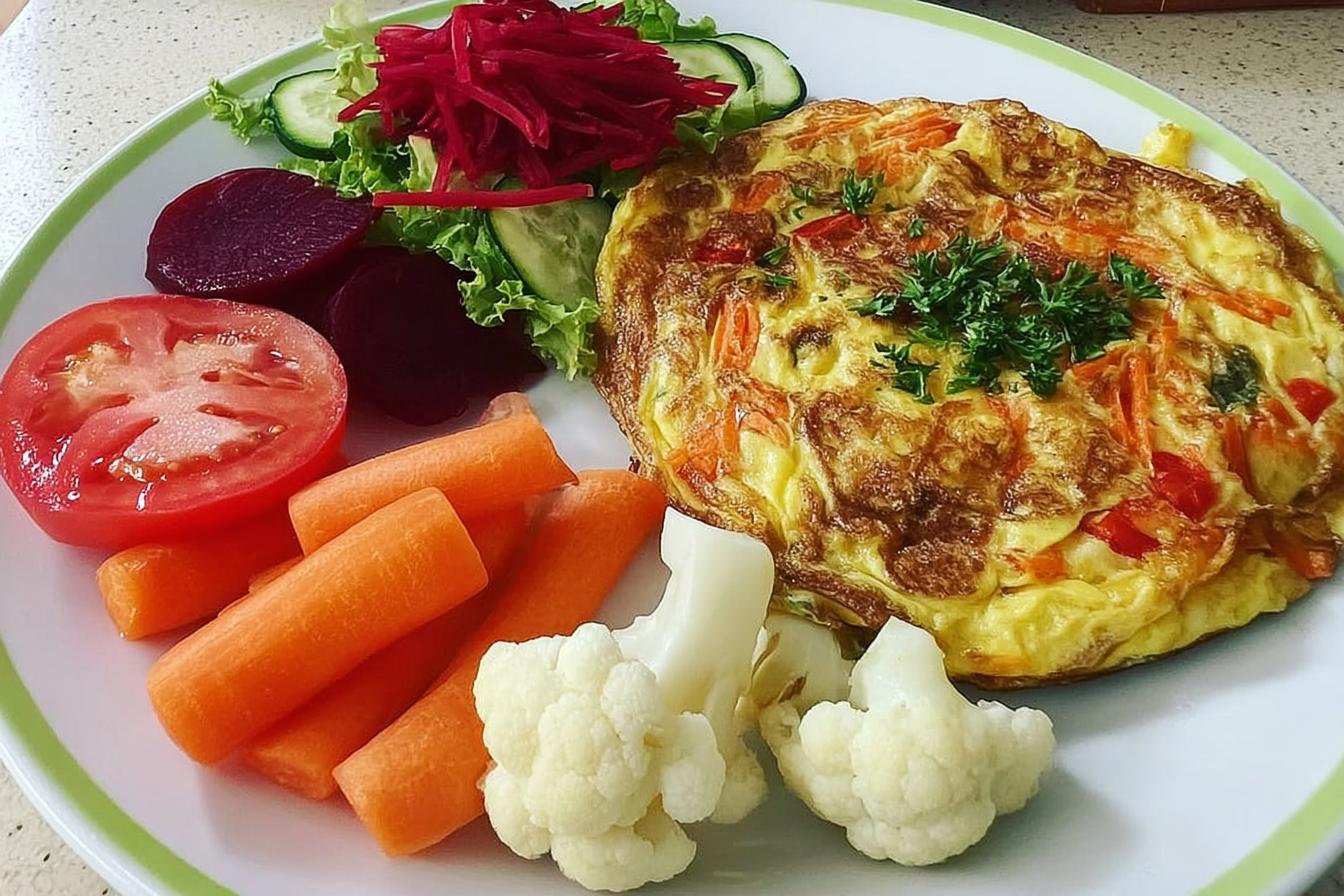 Veggie Omelet Plate