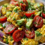grilled corn avocado salad