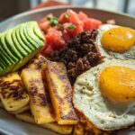 high protein beef and egg plate