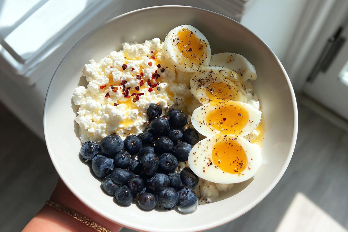 high protein breakfast bowl