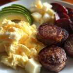 high protein breakfast plate