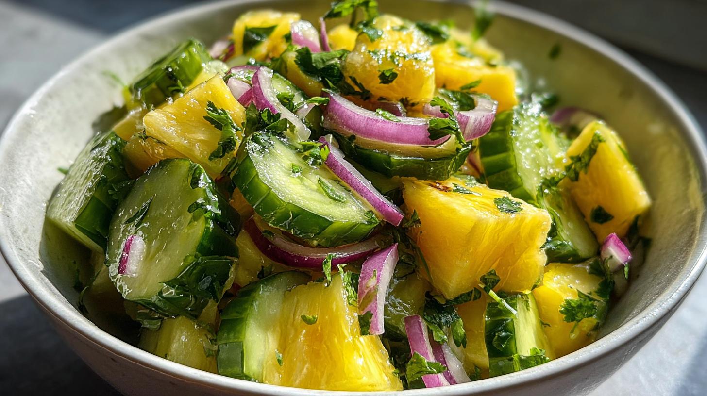 pineapple cucumber salad